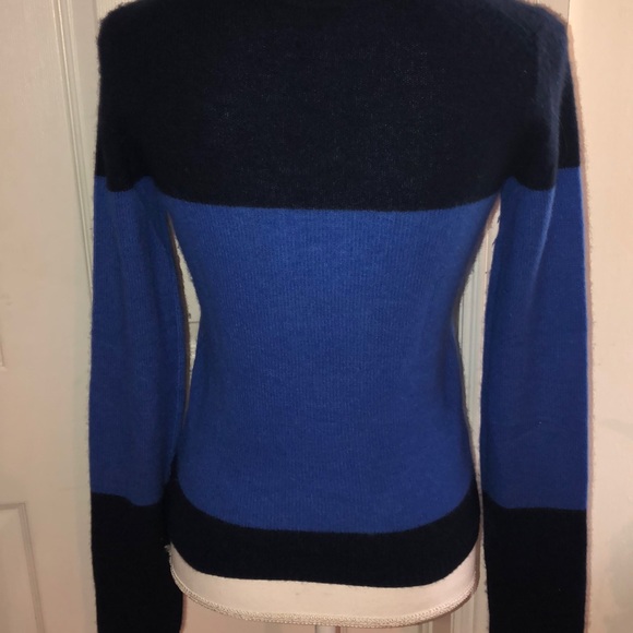 Theory Cashmere Colorblock Crewneck Sweater - Picture 4 of 6
